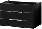 Fackelmann Waschbeckenunterschrank 'Kara' anthrazit matt 79,5 x 59 x 49 cm