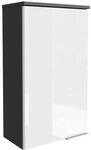 Fackelmann H&auml;ngeschrank 'Kara' anthrazit, wei&szlig; matt 40,5 x 70 x 22,5 cm links