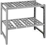 Wenko Unterschrankregal 'Flexi' silber matt 44-82 x 39 x 28 cm