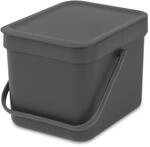 Brabantia Abfallbeh&auml;lter 'Sort & Go' 6 l grau