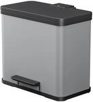 Hailo Tret-Abfalltrenner '&Ouml;ko Trio Plus L' 3 x 9 l hellgrau matt