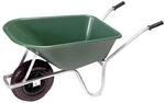 pro-bau-tec Gartenschubkarre gr&uuml;n Stahl / Polypropylen 100 l