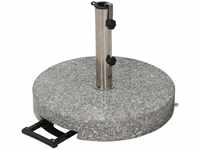 Siena Garden Trolley-Schirmständer granitfarben 40 kg, für Stöcke bis Ø 48 mm