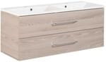 Fackelmann Waschbecken mit Unterschrank 'B.Clever' braun 120 x 50,8 x 46 cm
