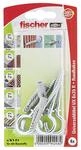 Fischer fischer Universald&uuml;bel UX 6 x 35 RH mit Rundhaken 4 St&uuml;ck