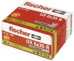 Fischer fischer Universald&uuml;bel UX 6 x 35 R mit Rand 50 St&uuml;ck