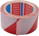 tesa Signalband rot/wei&szlig; 5 cm x 66 m