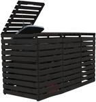 Promadino M&uuml;lltonnenbox 'Vario V' anthrazit 219 x 92 x 122 cm