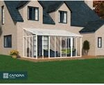Palram-Canopia Wintergarten 'Sanremo' wei&szlig; 294 x 556 cm Polycarbonat transparent