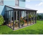Palram-Canopia Wintergarten 'Sanremo' anthrazit 294 x 435 cm Polycarbonat transparent