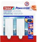 tesa Powerstrips Haken "Large Trend" wei&szlig; 2 St&uuml;ck
