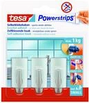 tesa Powerstrips Haken small matt verchromt 3 St&uuml;ck