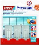 tesa Powerstrips Haken "Classic" small chromfarben