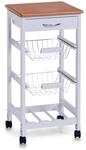 Zeller K&uuml;chenrollwagen wei&szlig; 37 x 76,5 x 37 cm