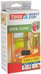 tesa Fensterfliegengitter 'Open/Close' anthrazit 130 x 150 cm