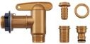 GARANTIA Auslaufhahn-Set 'Aqua Quick' gold Kunststoff 4-teilig