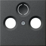 GIRA Abdeckung 'Standard 55' SAT/TV anthrazit matt 7 x 7 cm
