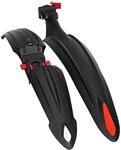 Fischer Fahrrad Spritzschutzset Schnellverschluss 26 - 29 Zoll 2-teilig