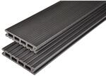 Kovalex Terrassendiele 'Exklusiv' WPC graubraun 3000 x 145 x 26 mm