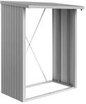 Biohort Brennholzlager 'WoodStock 150' silber metallic 157 x 102 x 199 cm