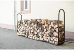 ShelterLogic Kaminholzregal schwarz Stahl 25 x 244 x 99 cm