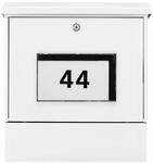 Burg-W&auml;chter Solar-Briefkasten 'Malaga 4400 W' wei&szlig; 37,7 x 42 x 11,5 cm