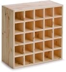 Zeller Weinregal holzfarben 52 x 52 x 25 cm