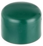 Pfostenkappe Kunststoff gr&uuml;n &Oslash; 38 mm