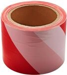 tesa Absperrband rot/wei&szlig; 8 cm x 100 m