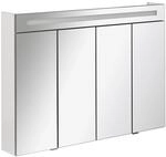 Fackelmann LED-Spiegelschrank 'Twindy' wei&szlig; gl&auml;nzend 110 x 78,4 x 16,2 cm
