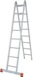 Krause Doppel-Gelenkleiter 'Trimatic' 2 x 8 Sprossen