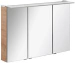 Fackelmann LED-Spiegelschrank 'B.Perfekt' braun 100 x 69,4 x 15,2 cm
