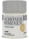 Sch&ouml;ner Wohnen Farbe Trendfarbe 'Wool' wollwei&szlig; matt 50 ml