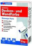 Baufan Geleimte Wandfarbe wei&szlig; matt 2 kg