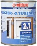Wilckens 2in1 Fenster- & T&uuml;renlack wei&szlig; gl&auml;nzend 750 ml