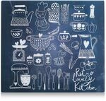 Zeller Herdblende 'Lovely Kitchen' mehrfarbig 56 x 0,8 x 50 cm