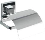Wenko Toilettenpapierhalter 'Vacuum-Loc Quadro' Edelstahl, mit Deckel