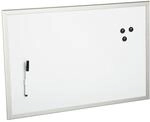 Zeller MDF-Magnet-Tafel, beschreibbar, 60 x 40 cm, wei&szlig;/aluminiumfarben