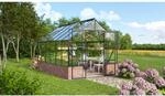 Vitavia Gew&auml;chshaus 'Cassandra 9900' 256 x 388 cm mit 3 mm Sicherheitsglas schwarz