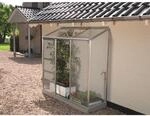 Vitavia Anlehngew&auml;chshaus 'Ida 1300' 192 x 65 cm mit 4 mm Hohlkammerplatten silbern