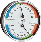 TFA Dostmann Thermo- und Hygrometer verchromt &Oslash; 7 cm