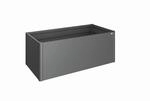 Biohort Hochbeet Stahl/Aluminium dunkelgrau-metallic 201,6 x 77 x 103,1 cm