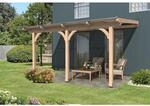 SKAN HOLZ Terrassen&uuml;berdachung 'Rimini' 434 x 350 cm Douglasie Doppelstegplatten