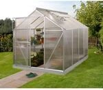 Vitavia Gew&auml;chshaus 'Triton 5000' 198 x 254 cm mit 4 mm Hohlkammerplatten silbern