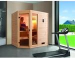 Weka Massivholzsauna 'Valida 1' 189 x 139 cm mit Glast&uuml;r, Fenster