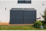 Spacemaker Anlehnger&auml;tehaus '4 x 10' grau Metall 124 x 295 x 208 cm