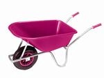 pro-bau-tec Gartenschubkarre pink Stahl / Polypropylen 100 l
