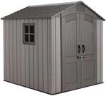 Lifetime Ger&auml;tehaus 'Stella' grau Holzoptik Kunststoff 4,16 m&sup2; 213 x 213 x...