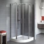Schulte Runddusche mit Dreht&uuml;r 'Alexa Style 2.0' teilgerahmt, 55 x 192 x 90 cm,