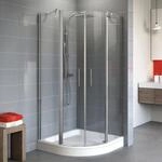 Schulte Runddusche mit Dreht&uuml;r 'Alexa Style 2.0' teilgerahmt, 55 x 192 x 80 cm,
